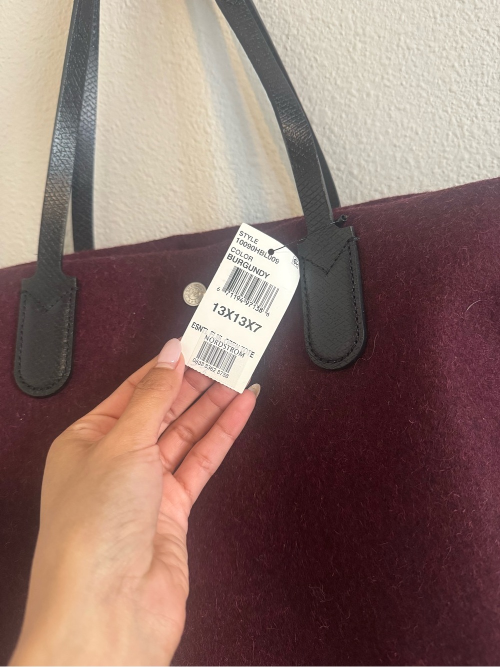 Longchamp - Wool Essential Flanelle Top Tote - NWT - Picture 2 of 6